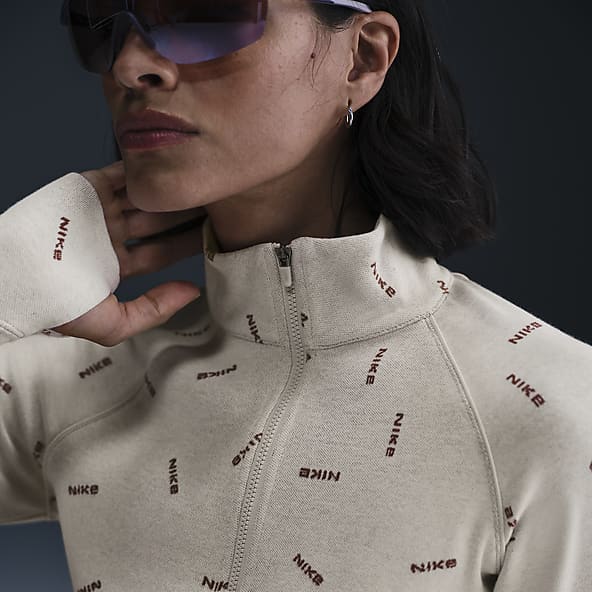 Brown Thumbholes Long Sleeve Tops Long Sleeve Shirts. Nike UK